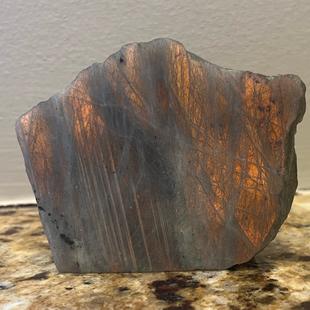 Gold flashing ✨✨✨✨ labradorite crystal slab